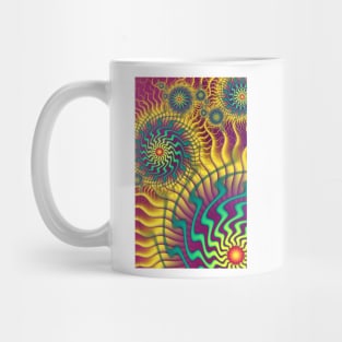 Colourful Cogs Abstract Mug